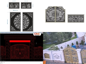 Bộ sưu tập Tổng hợp bộ 10 mẫu Cổng 2 cánh và hàng rào mới nhất