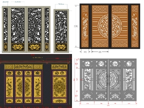 Bộ sưu tập Bộ sưu tập 10 mẫu cổng 4 cánh hoa sen cnc đẹp