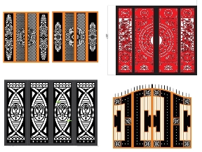 Bộ sưu tập Tải ngay bộ sưu tập 10 mẫu Cổng 4 cánh nhà phố đẹp