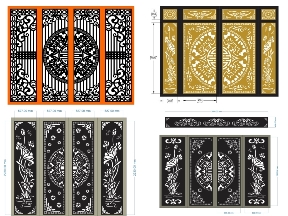 Bộ sưu tập Tổng hợp trọn bộ 10 mẫu Cổng 4 cánh trống đồng dơi đẹp mắt