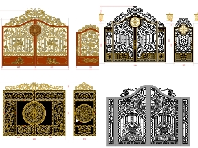 Bộ sưu tập Bộ 5 mẫu cổng biệt thự mới nhất được ưa chuộng