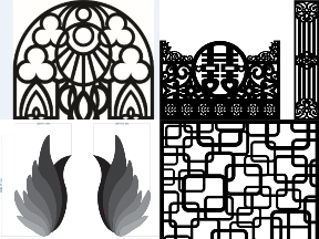 Bộ sưu tập Tổng hợp bộ 10 mẫu Cổng cưới cnc file dxf