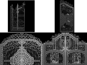 Bộ sưu tập Tổng hợp trọn bộ 10 mẫu Cổng nhôm đúc cnc file jdp đẹp