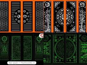 Bộ sưu tập Bộ 10 mẫu Cổng tài lộc 4 cánh hot mới nhất