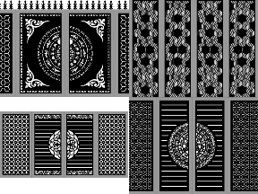 Bộ sưu tập Bộ 10 mẫu thiết kế Cổng 4 cánh đơn giản hiện đại