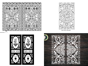 Bộ sưu tập Bộ 15 mẫu Cổng 2 cánh hoa văn đơn giản cho nhà phố đẹp