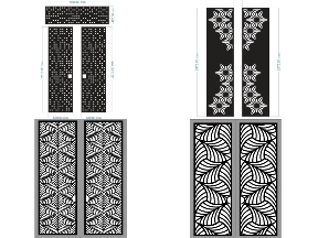 Bộ sưu tập Bộ sưu tập 15 mẫu Cổng 2 cánh mới nhất file dxf đẹp mắt