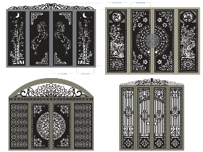 Bộ sưu tập Tổng hợp bộ 15 mẫu Cổng 4 cánh đơn giản thiết kế tuyệt đẹp