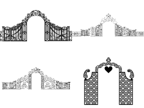 Bộ sưu tập Bộ 15 mẫu Cổng cưới cnc tuyệt đẹp mắt