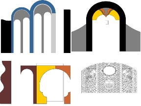 Bộ sưu tập Bộ 15 mẫu Cổng cưới mới nhất file dxf