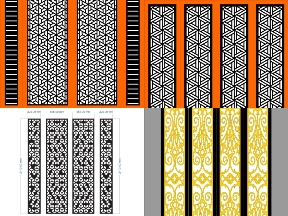 Bộ sưu tập Bộ 10 mẫu cổng 4 cánh nhà phố file cad