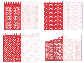 Bộ sưu tập Bộ sưu tập 30 mẫu CNC Cổng 2 cánh hoa văn đơn giản đẹp