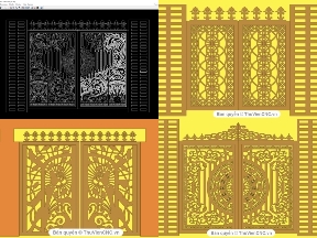 Bộ sưu tập Bộ sưu tập 30 mẫu Cổng 2 cánh hoa văn đơn giản đẹp mắt