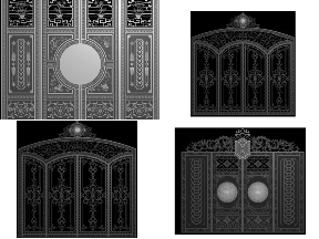 Bộ sưu tập Bộ 5 mẫu cổng nhôm đúc cnc jdpd đẹp mắt nhất