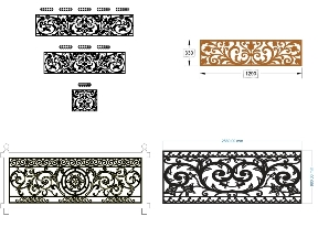 Bộ sưu tập Tổng hợp 5 mẫu lan can lá tây CNC đẹp hiện đại