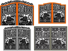 Bộ sưu tập Bộ 5 mẫu cổng 2 cánh thuận buồm xuôi gió giá ưu đãi