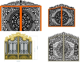 Bộ sưu tập BST Cổng 2 Cánh Vòm Cong Nghệ Thuật