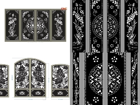 Bộ sưu tập BST Cổng 4 Cánh Hoa Sen Nghệ Thuật