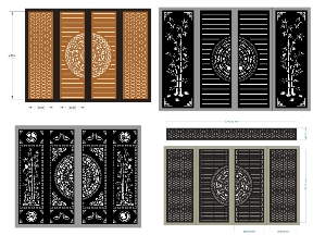 Bộ sưu tập Cổng 4 Cánh Trống Đồng CNC – Dấu Ấn Văn Hóa Việt