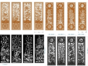 Bộ sưu tập BST Cổng 4 Cánh Tứ Quý Nghệ Thuật