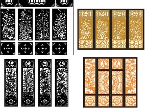 Bộ sưu tập Cổng CNC Tứ Quý – Mai Lan Cúc Trúc Sang Trọng