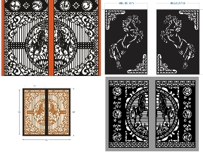 Bộ sưu tập BST Cổng con ngựa cnc