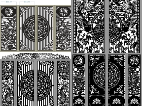 Bộ sưu tập Cổng Sắt 4 Cánh Cá Chép Phong Thủy