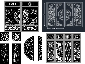Bộ sưu tập BSt Cổng Sắt 4 Cánh Tài Lộc Hoa Văn Tinh Xảo