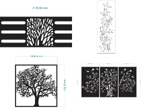 Bộ sưu tập BST Hàng Rào Cây CNC Đẹp