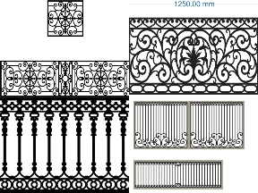 Bộ sưu tập BST Lan Can CNC Xu Hướng Mới Đơn Giản Hiện Đại Hóa
