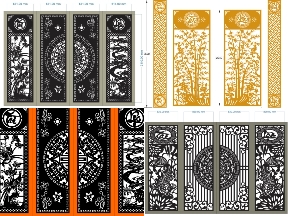 Bộ sưu tập Mẫu Cổng 4 Cánh Tài Lộc CNC Cao Cấp
