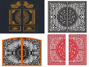 Bộ sưu tập Trọn bộ 10 mẫu Cổng 2 cánh giá ưu đãi