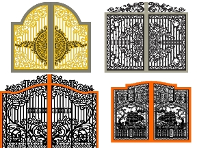 Bộ sưu tập Ưu đãi trọn bộ 10 mẫu Cổng 2 cánh sang trọng