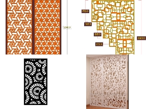 Bộ sưu tập BST Vách Ngăn CNC Phong Cách Hiện Đại