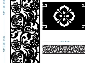 Bộ sưu tập BST Vách Ngăn Hoa CNC Theo Yêu Cầu