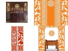 Bộ sưu tập Vách Thờ CNC Hoa Sen Trang Nhã