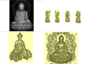 Bộ sưu tập Chỉ với 36.000 bộ 5 mẫu Phật giáo CNC mới nhất