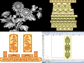 Bộ sưu tập Chia Sẻ Bộ 18 File Cắt Hoa Văn Họa tiết CNC Free