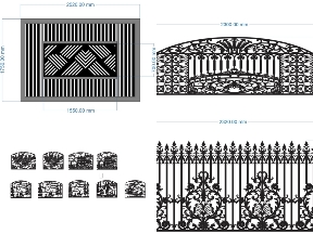 Bộ sưu tập Chia sẻ file cnc hàng rào hoa văn đơn giản
