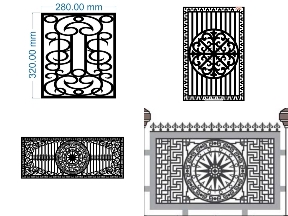 Bộ sưu tập Chia Sẻ File CNC Hàng Rào Laser Đẹp