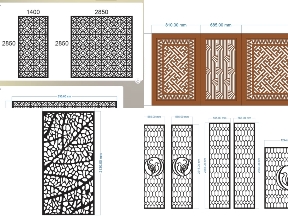 Bộ sưu tập Chia Sẻ File CNC Vách Ngăn Họa Tiết Đơn Giản