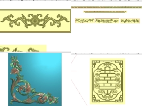 Bộ sưu tập Chọn lọc 6 Mẫu hoa văn 3D thiết kế Jdpaint