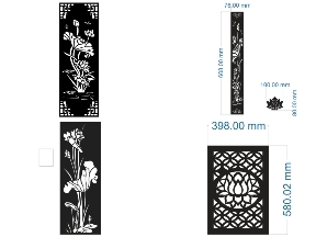 Bộ sưu tập Chuyên Bán File Vách Ngăn Hoa Sen