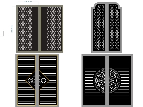 Bộ sưu tập Combo 10 mẫu cổng 2 cánh và hàng rào đẹp