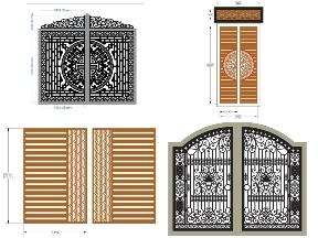 Bộ sưu tập Combo 10 mẫu cổng 2 cánh và hàng rào 2026 mới nhất