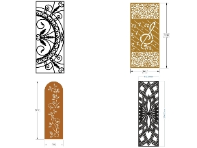 Bộ sưu tập Cổng 1 Cánh Nhôm Đúc Cao Cấp