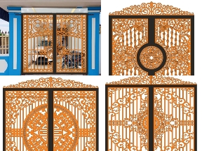 Bộ sưu tập Cổng 2 Cánh Sang Trọng Cho Biệt Thự