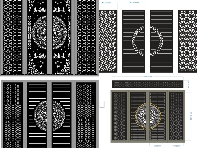 Bộ sưu tập Cổng 4 Cánh Hiện Đại Tạo Điểm Nhấn Mặt Tiền