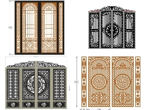 Bộ sưu tập Cổng 4 Cánh Hiện Đại – Giải Pháp Thẩm Mỹ Toàn Diện