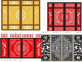 Bộ sưu tập Cổng 4 Cánh Hoa Sen Phong Thủy